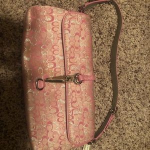 Pink coach purse